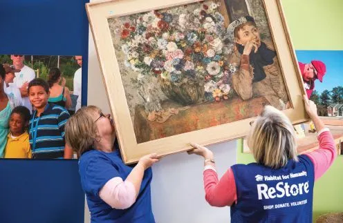 Customers were lined up outside Habitat ReStores in the Los Angeles area when hours were shortened due to the pandemic.