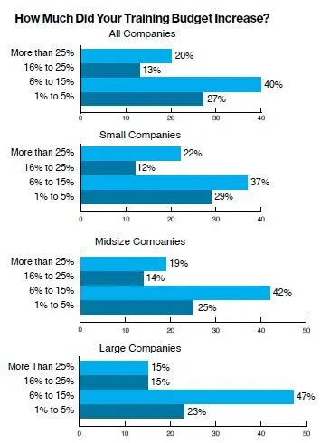 How Much Did Your Training Budget Increase?