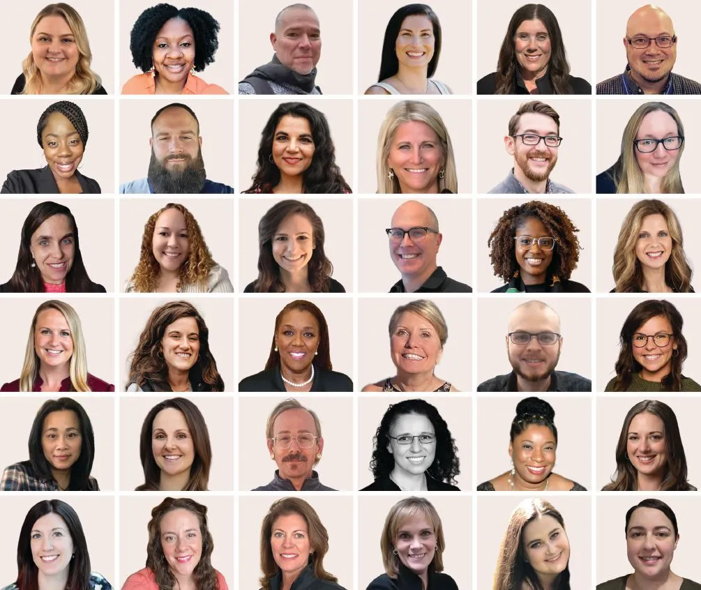 TEAM MEMBERS AND LEADERS from Southern New Hampshire University’s Talent Development, Student Experience Learning and Development, Embedded Advising, Admissions, and Student Financial Services Learning and Development.