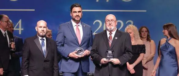 Applied Materials, Inc., and ESL Federal Credit Union are inducted into the Training Hall of Fame. PHOTOGRAPHY BY HUGHES FIORETTI PHOTOGRAPHY