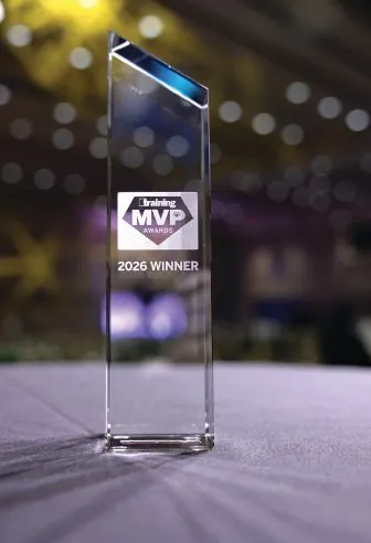 The coveted Training MVP Awards trophy. PHOTOGRAPHY BY HUGHES FIORETTI PHOTOGRAPHY