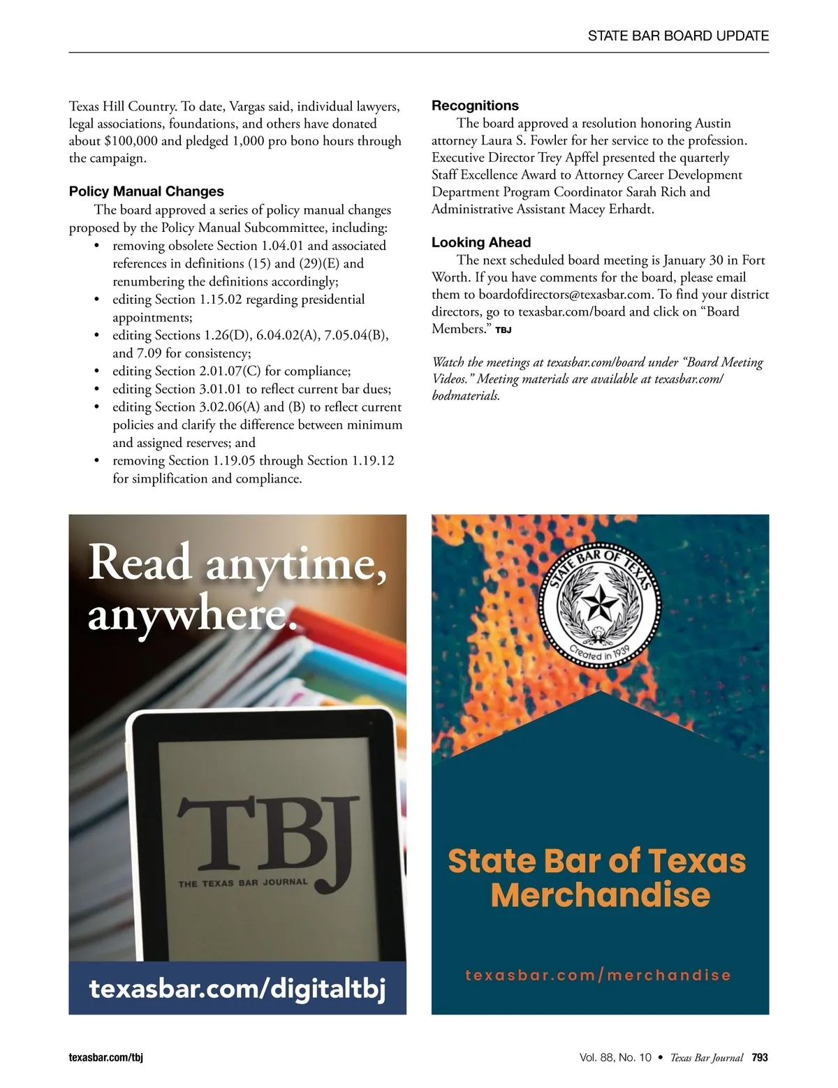 Texas Bar Journal • November 2025 • Page-792