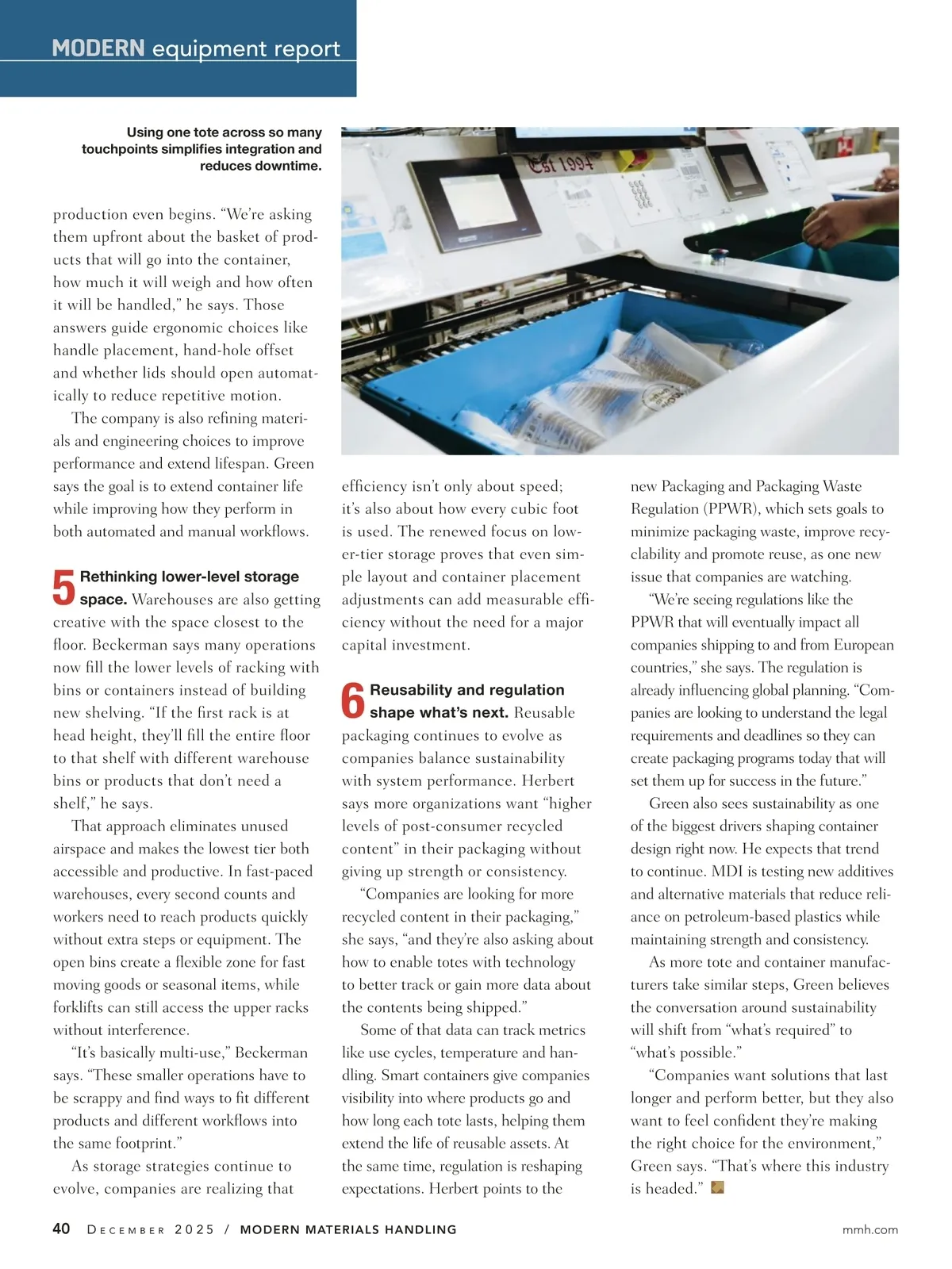 Modern Materials Handling • December 2025 • Page 40
