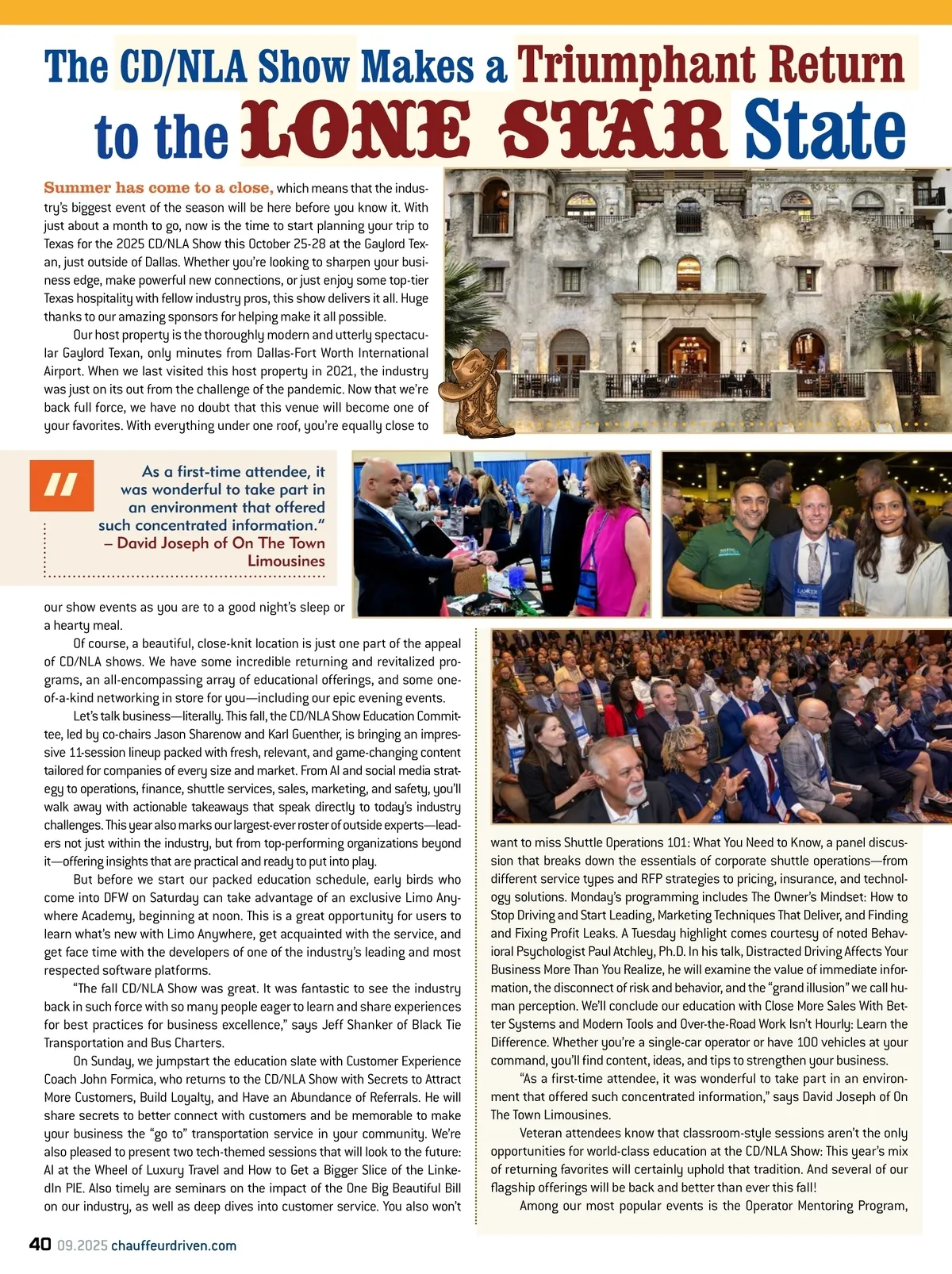 Chauffeur Driven • September 2025 • Page 40