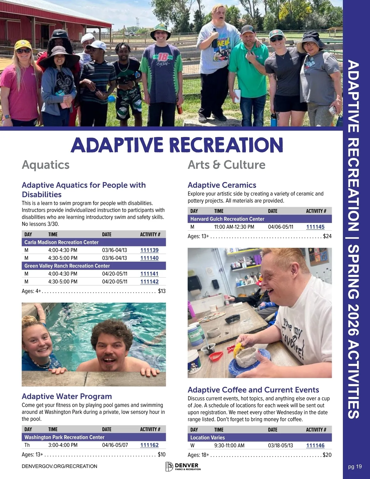 Denver Recreation • Spring 2026 Activity Guide • Page 19