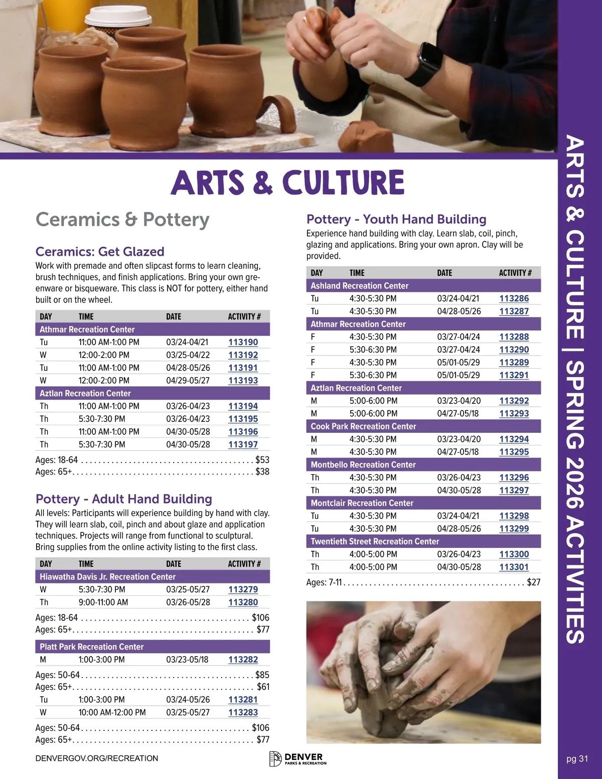 Denver Recreation • Spring 2026 Activity Guide • Page 30