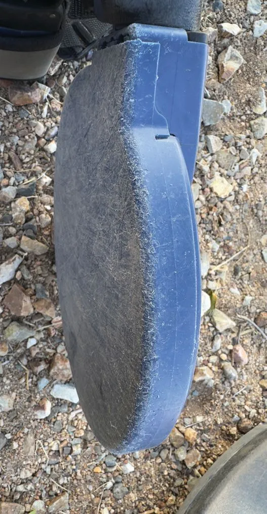 SDC detector coil with worn cover