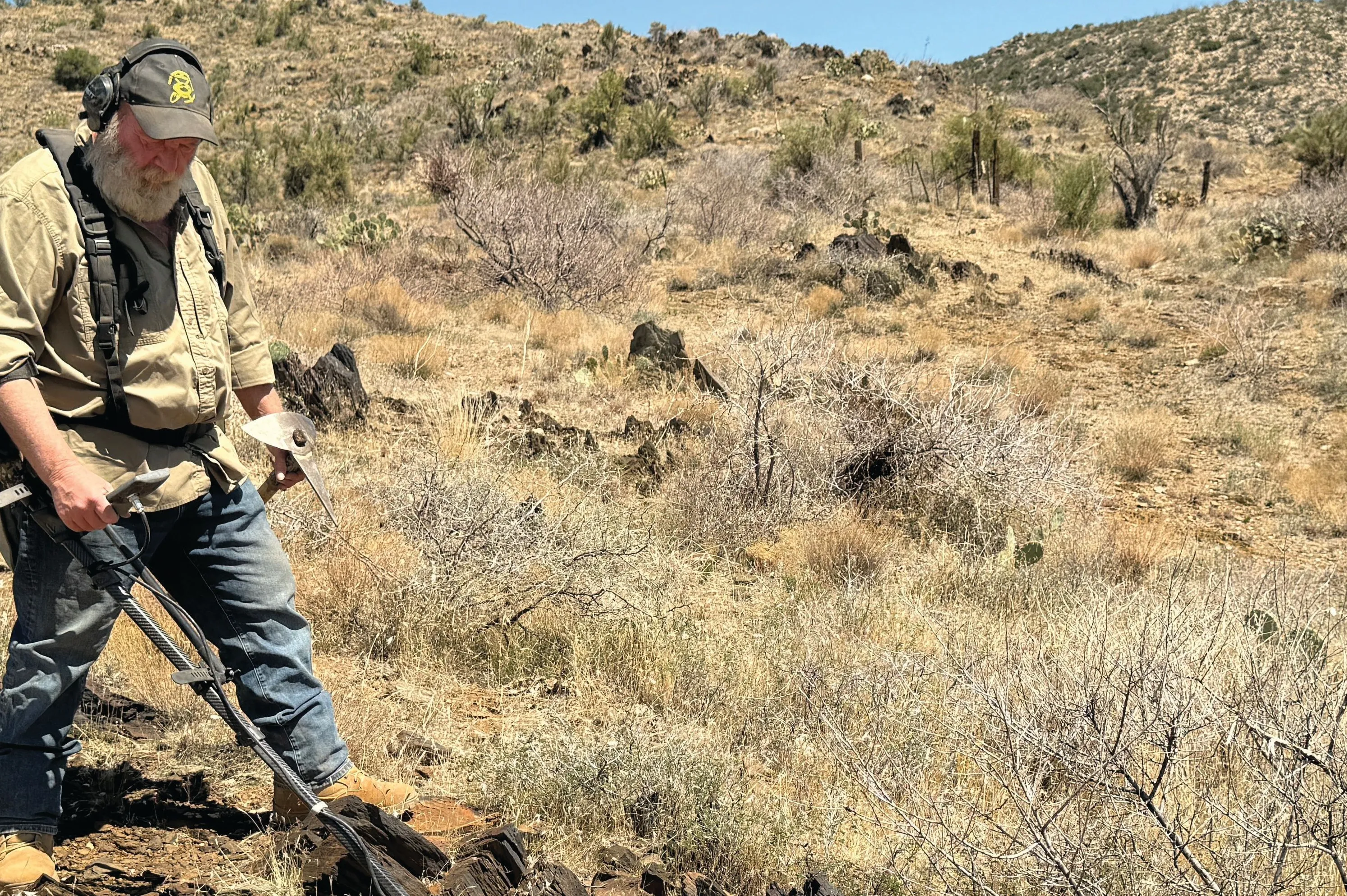 Gold prospecting with a metal detector