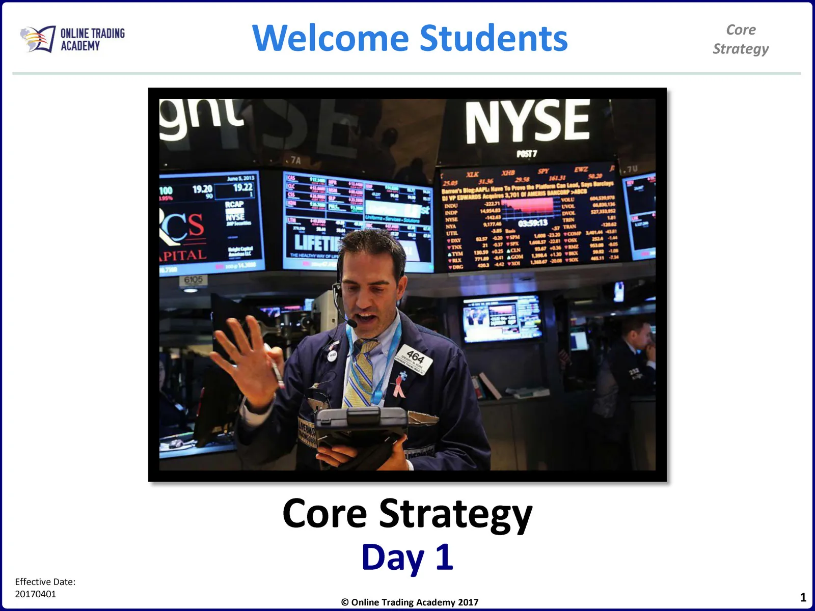 Core Strategy • Core Strategy Manual • 1-1