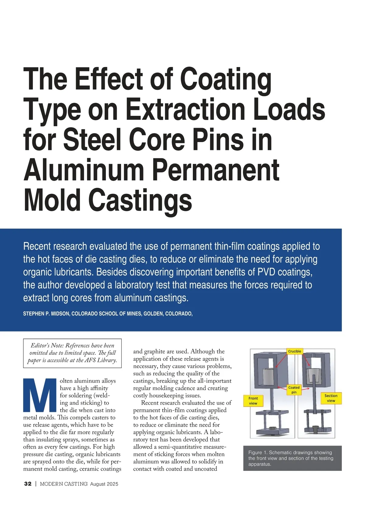 Modern Casting • August 2025 • Page 32