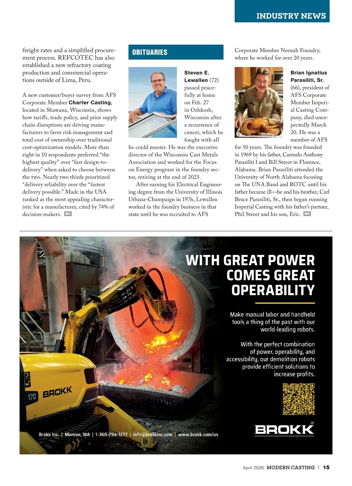 Modern Casting • April 2026 • Page 14