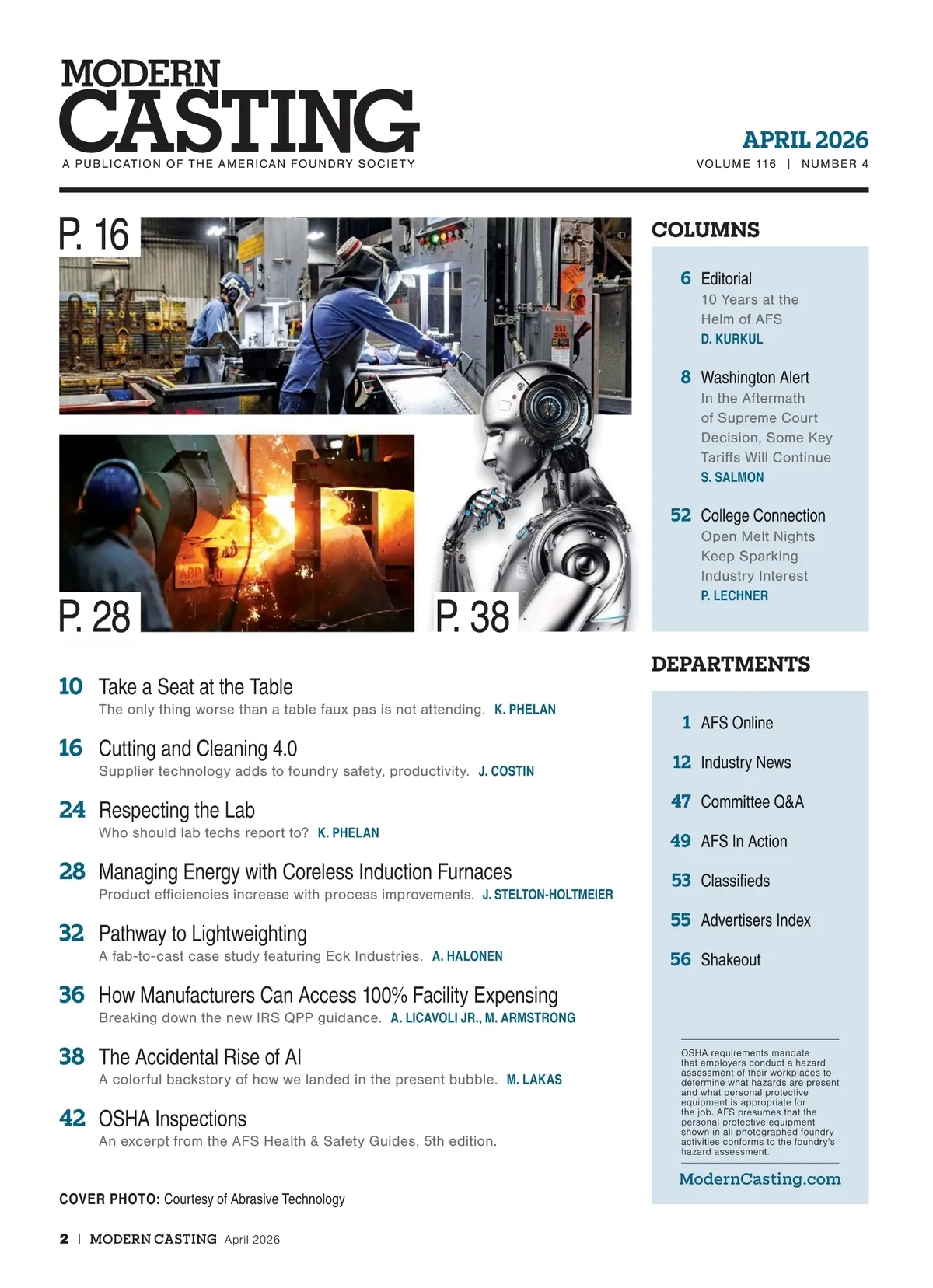 Modern Casting • April 2026 • Page 2