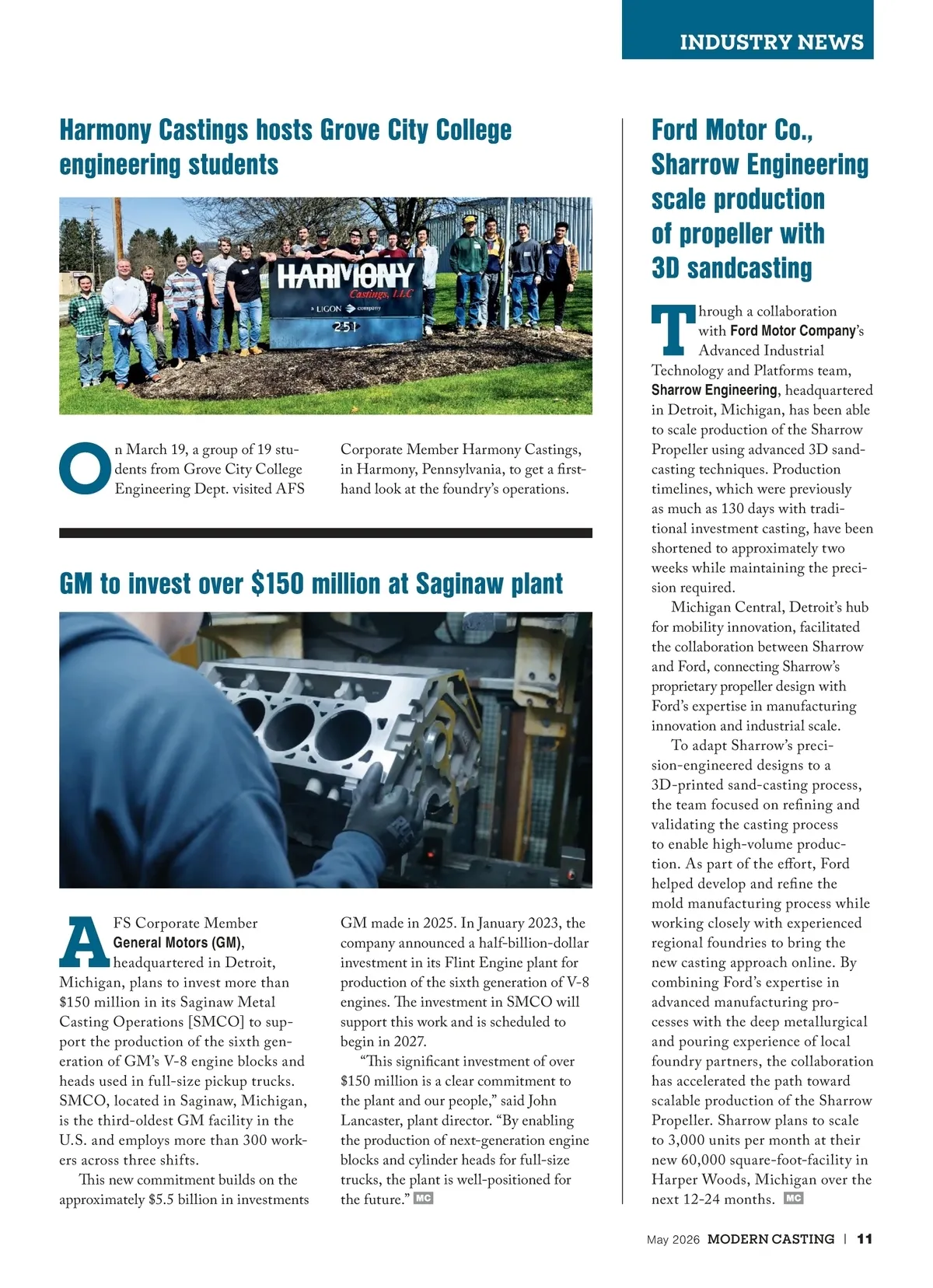 Modern Casting • May 2026 • Page 10