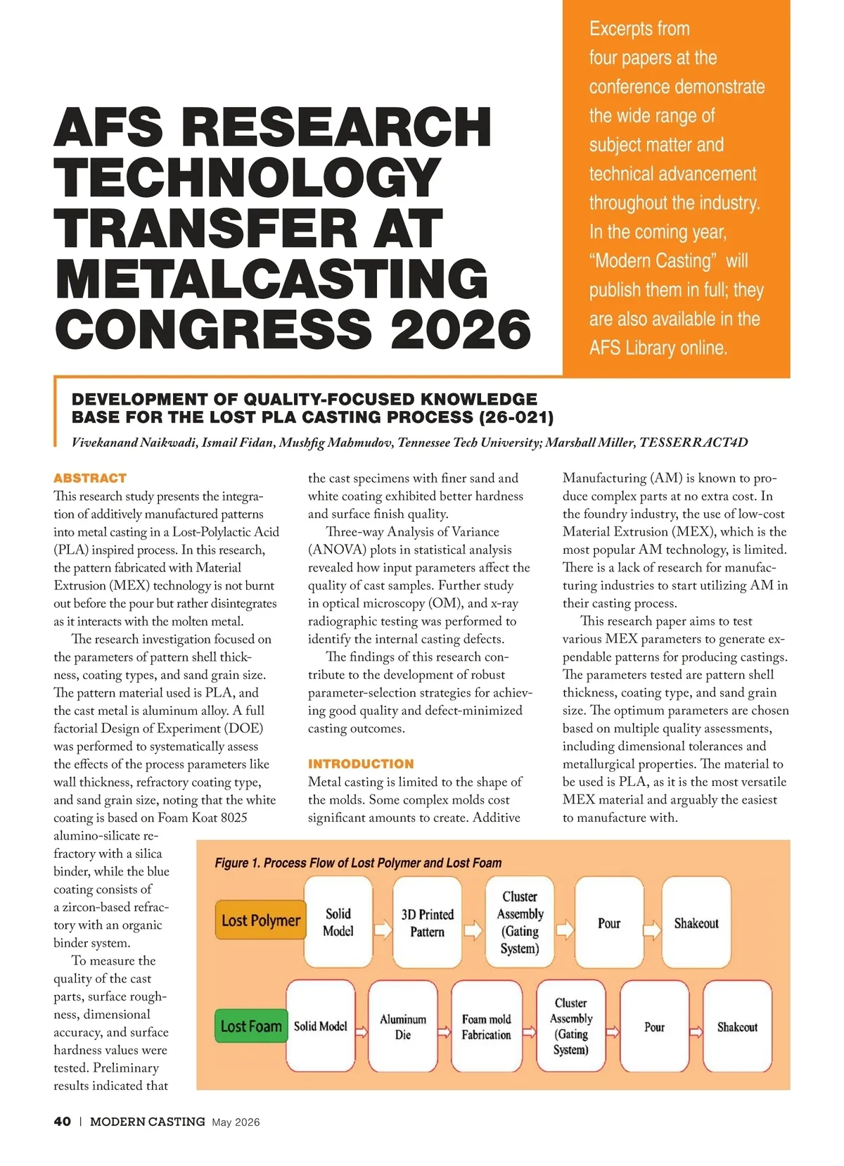 Modern Casting • May 2026 • Page 40