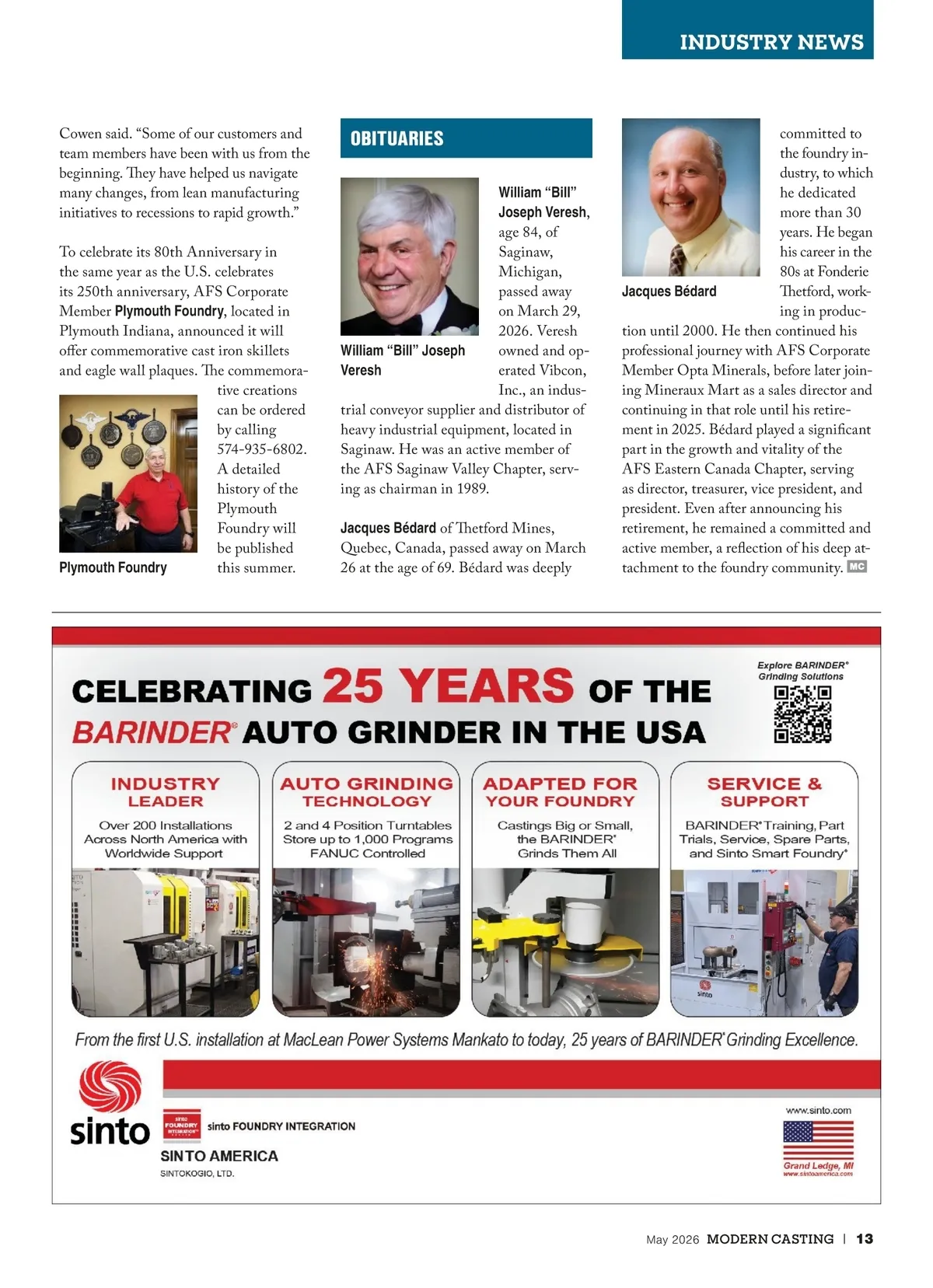 Modern Casting • May 2026 • Page 12