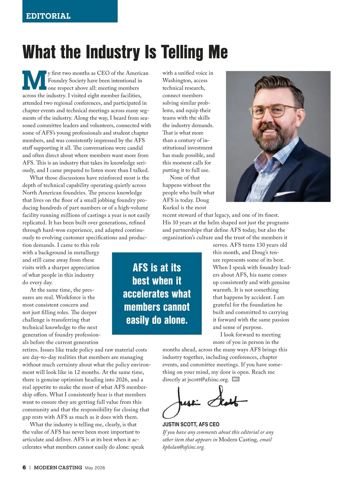Modern Casting • May 2026 • Page 6
