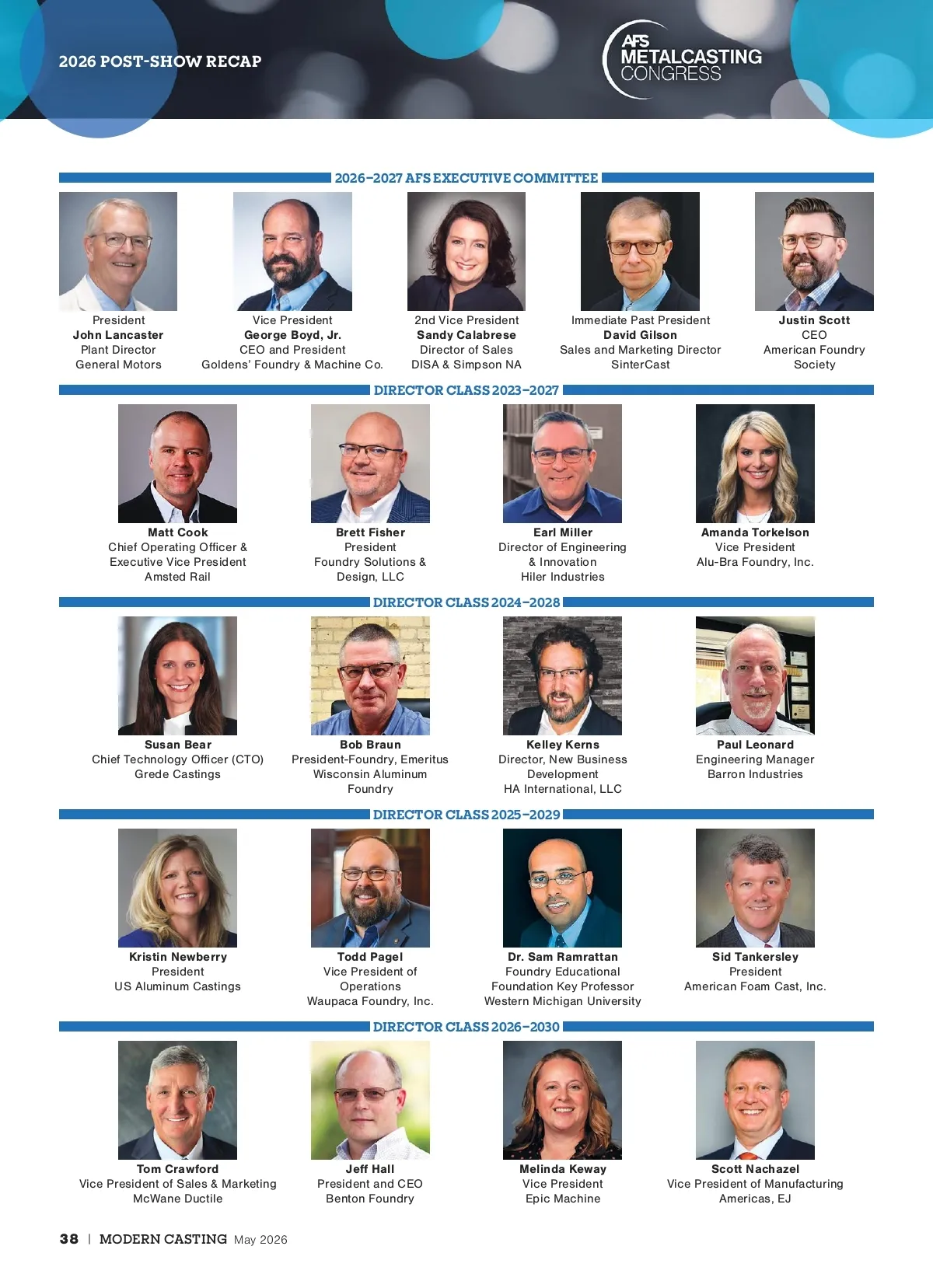 Modern Casting • May 2026 • Page 38