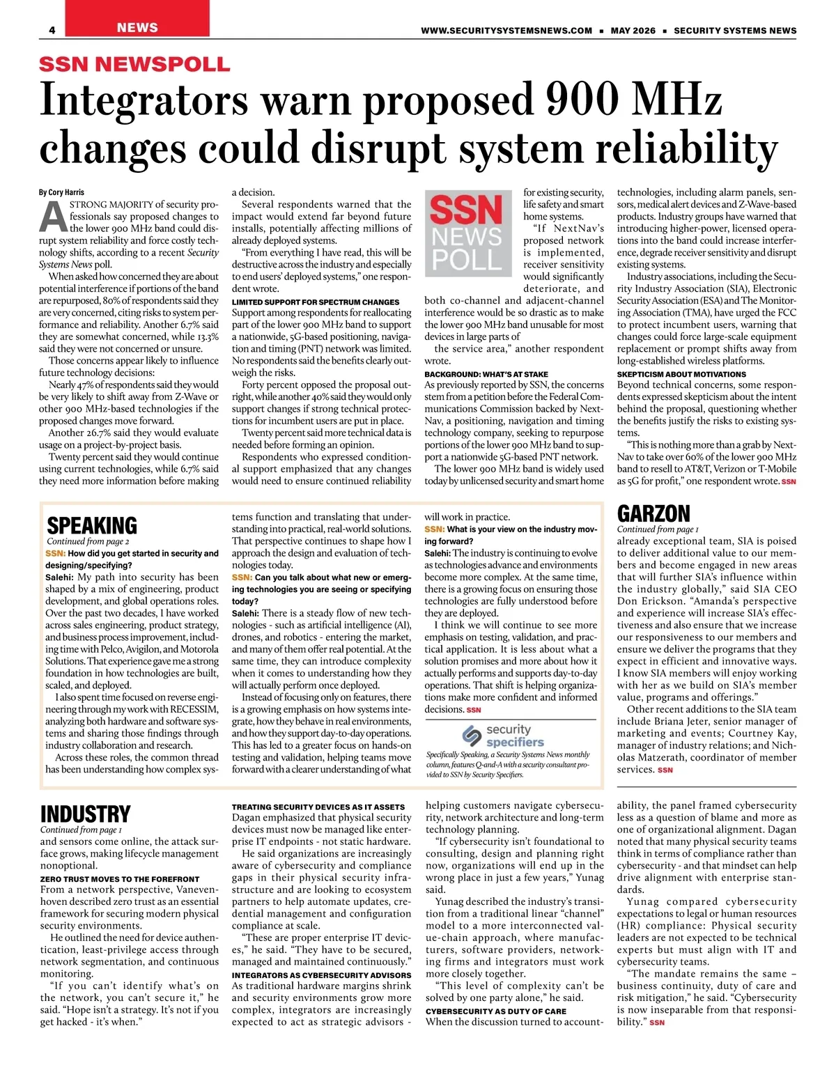 Security Systems News • May 2026 • Page-4