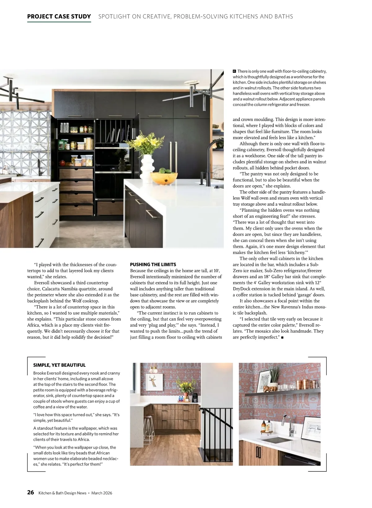 Kitchen & Bath Design News • March 2026 • 26