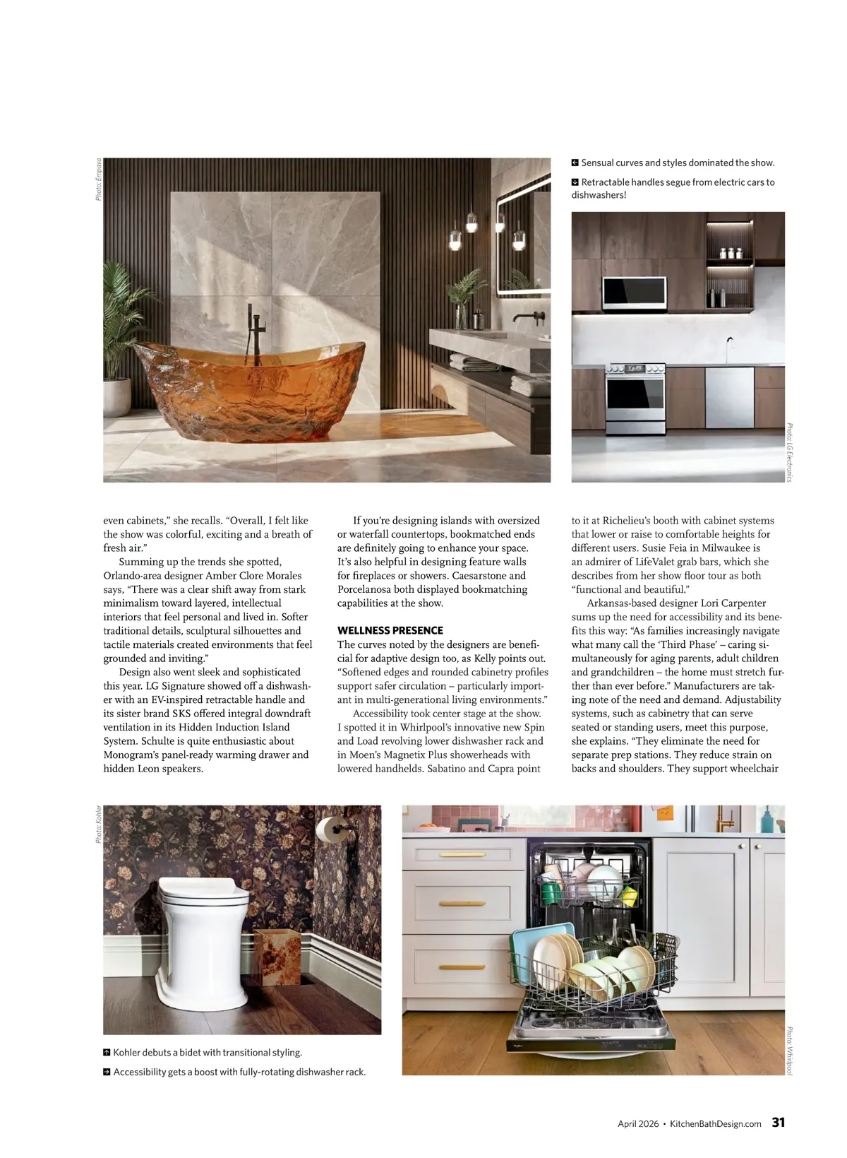 Kitchen & Bath Design News • April 2026 • 30