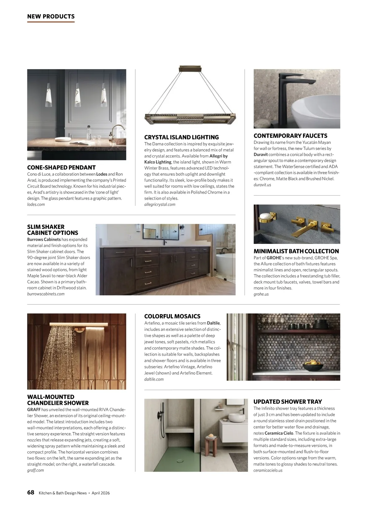 Kitchen & Bath Design News • April 2026 • 68