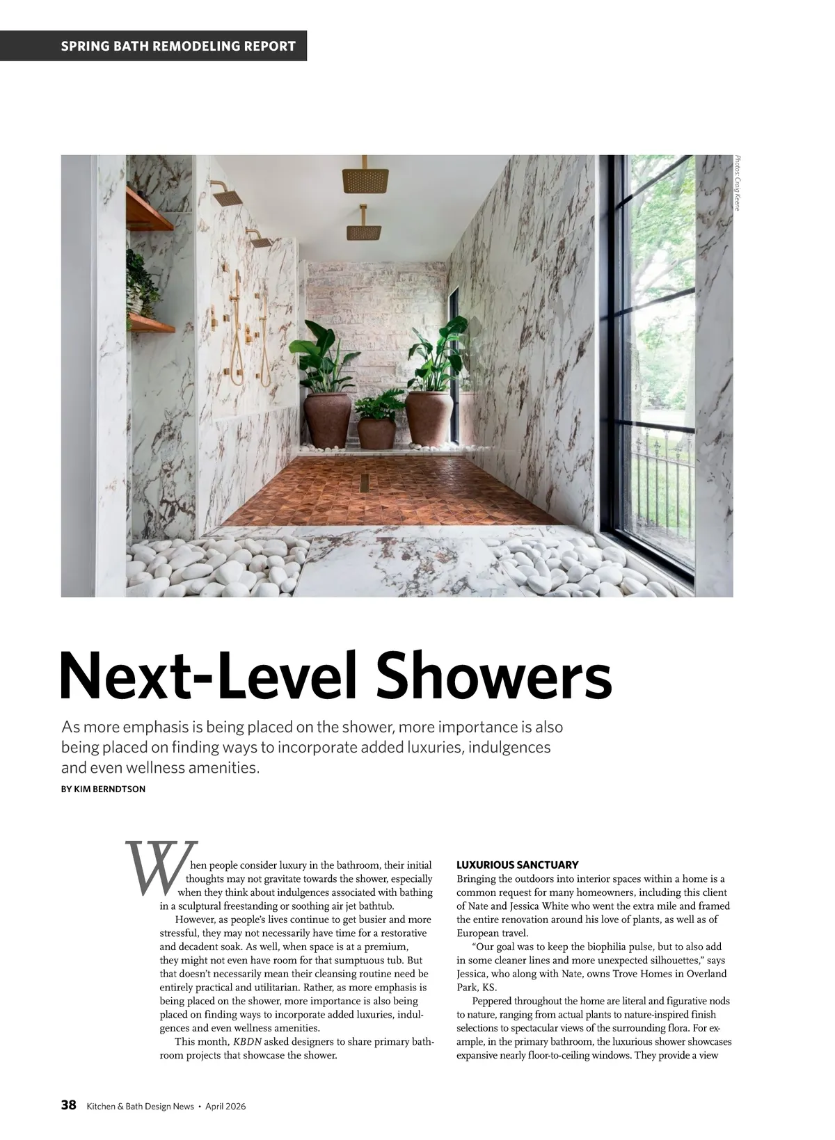 Kitchen & Bath Design News • April 2026 • 38