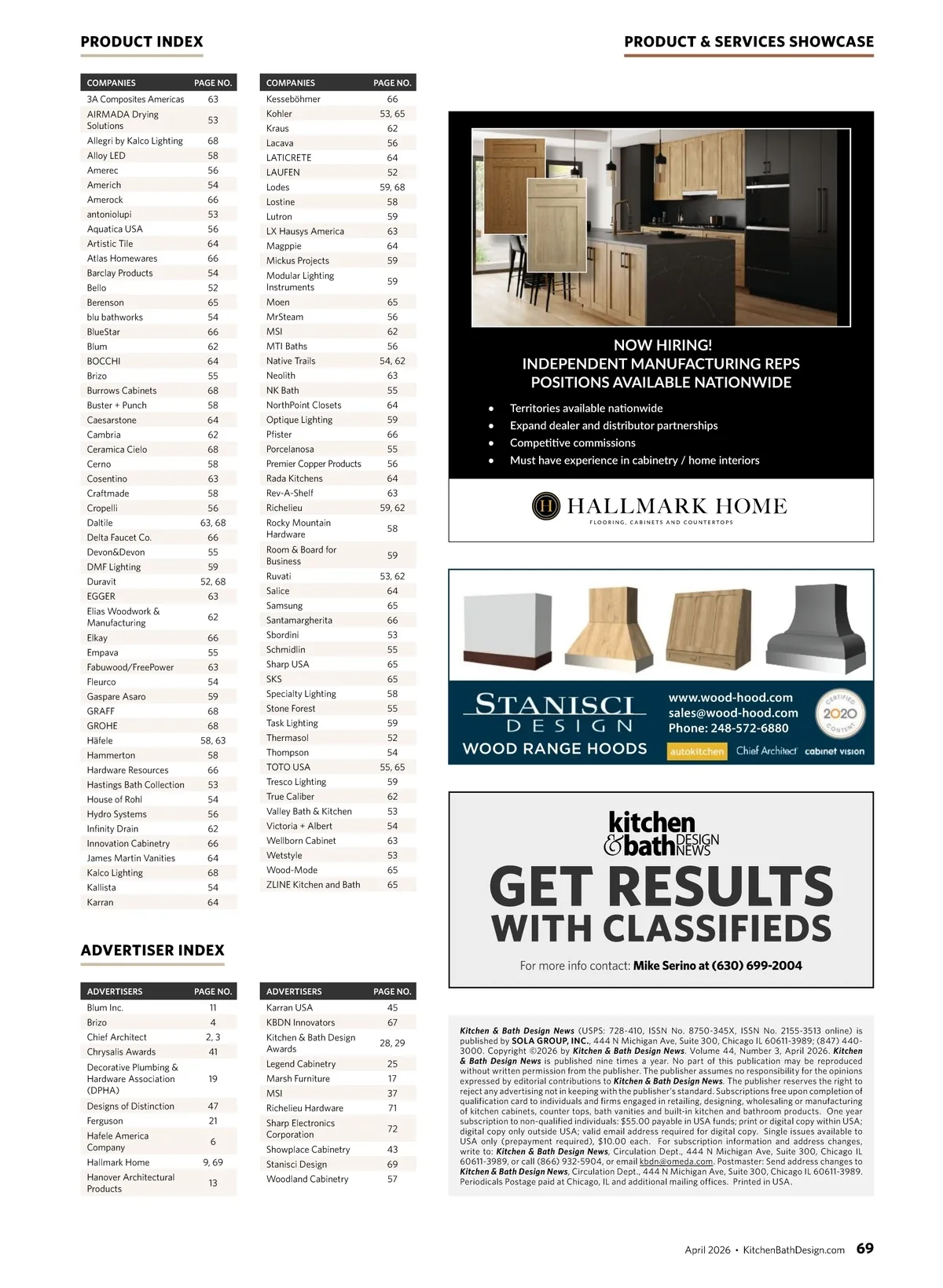 Kitchen & Bath Design News • April 2026 • 68