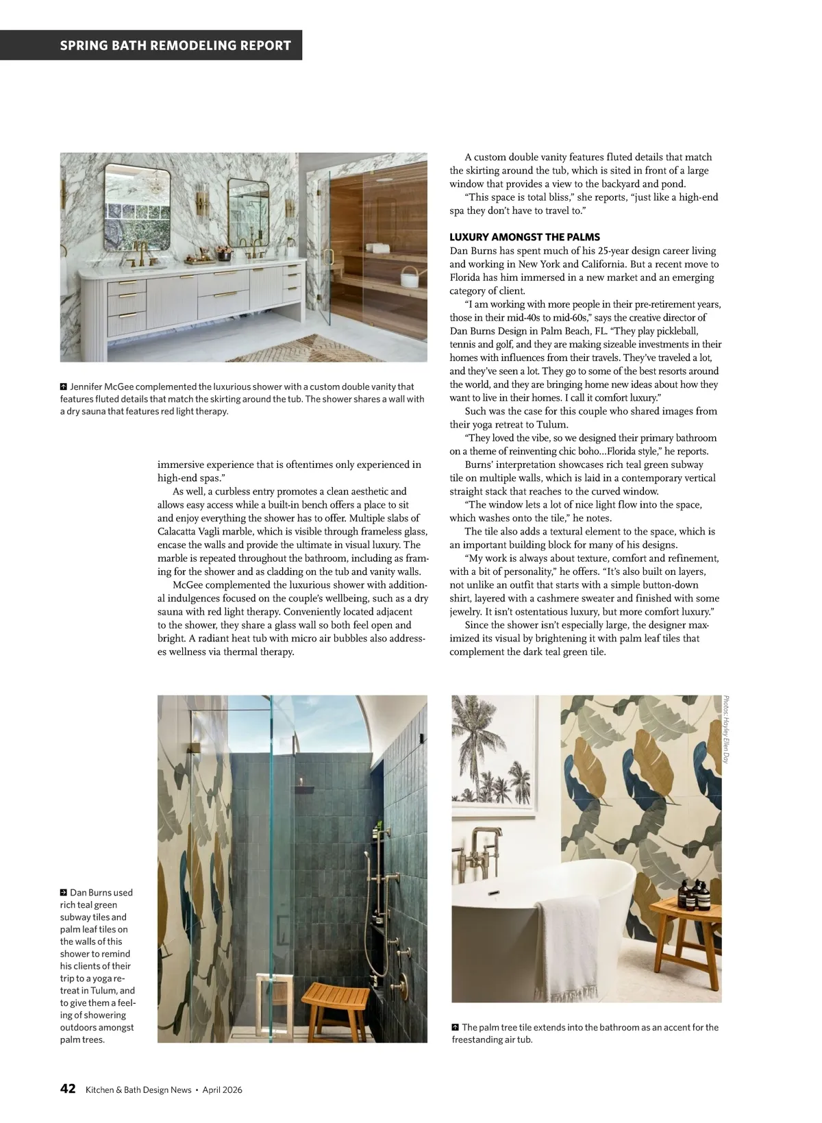 Kitchen & Bath Design News • April 2026 • 42