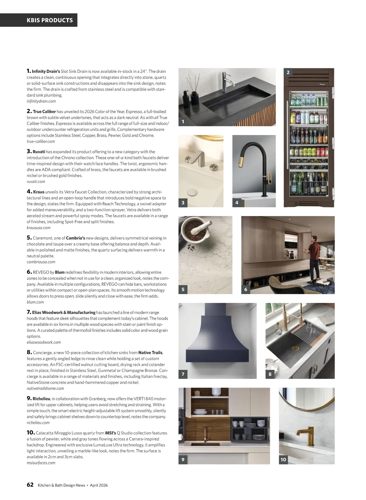 Kitchen & Bath Design News • April 2026 • 62