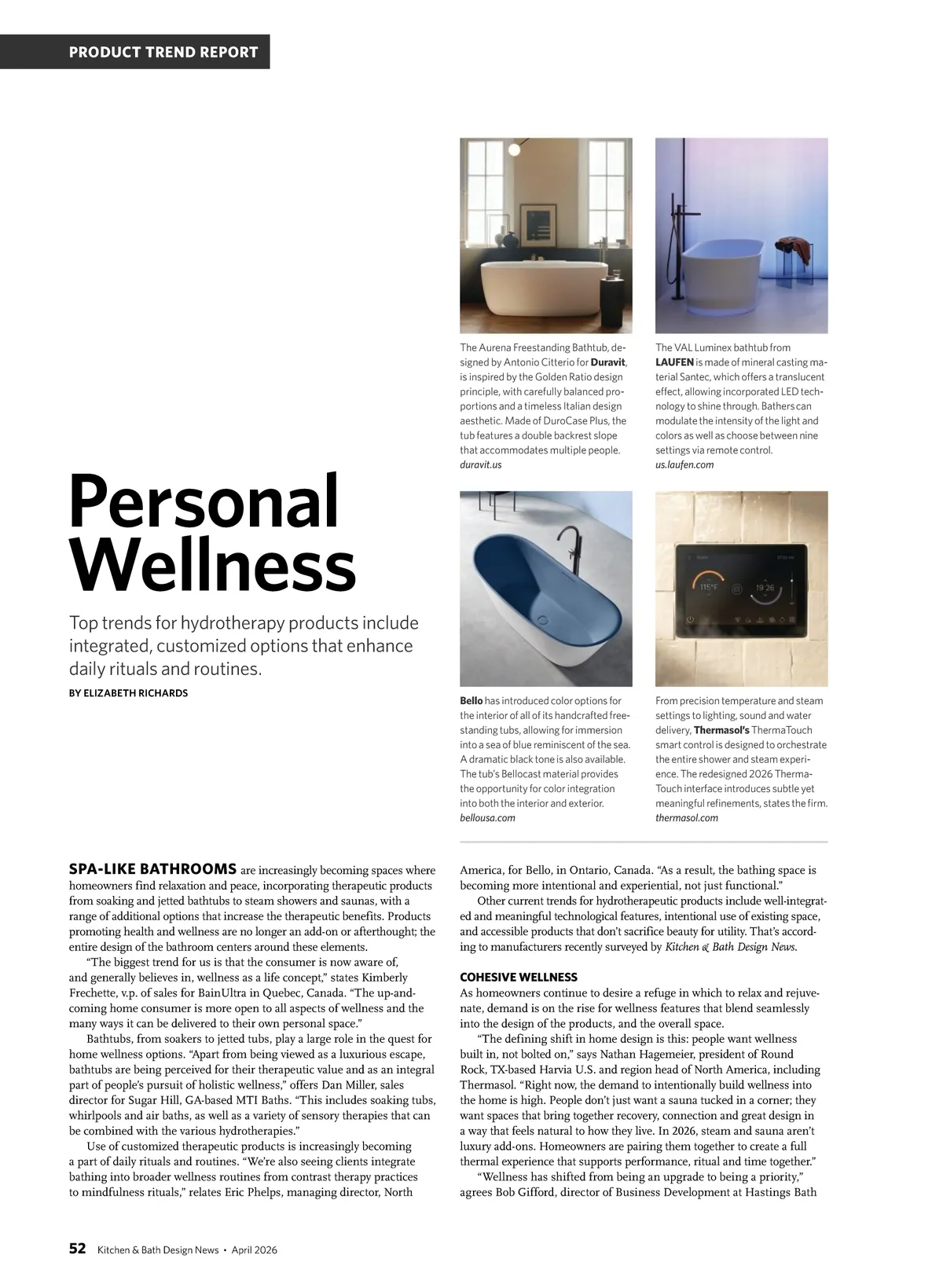 Kitchen & Bath Design News • April 2026 • 52