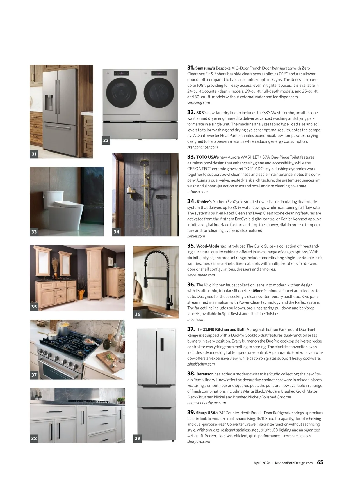 Kitchen & Bath Design News • April 2026 • 64