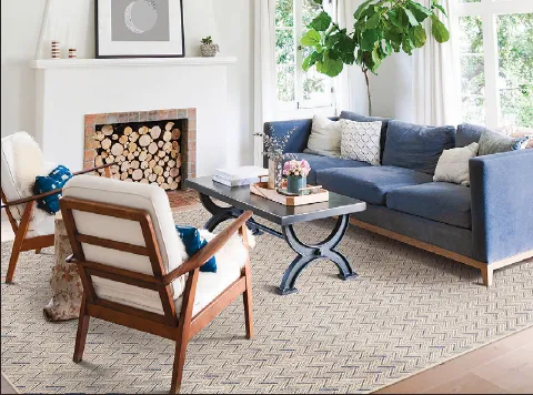 Willow Walk Lapis rug from Stanton.
