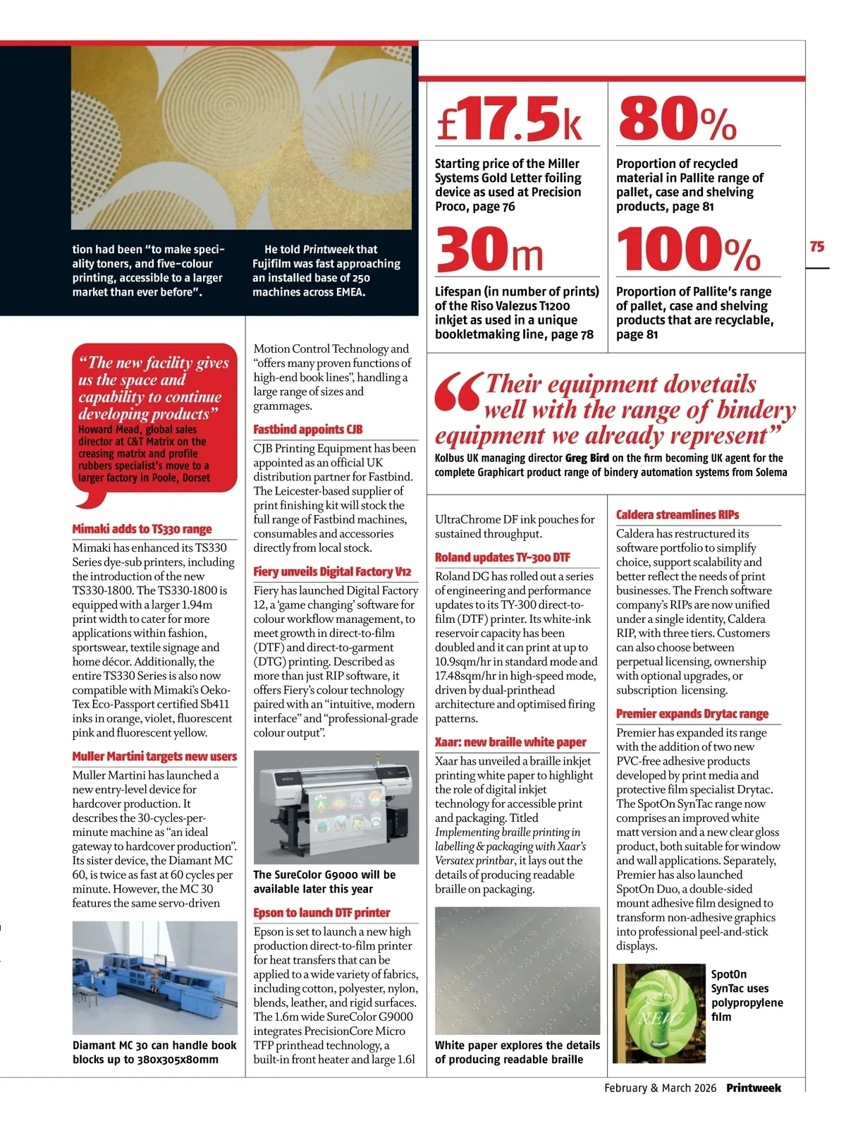 Printweek • February/March 2026 • Page 74