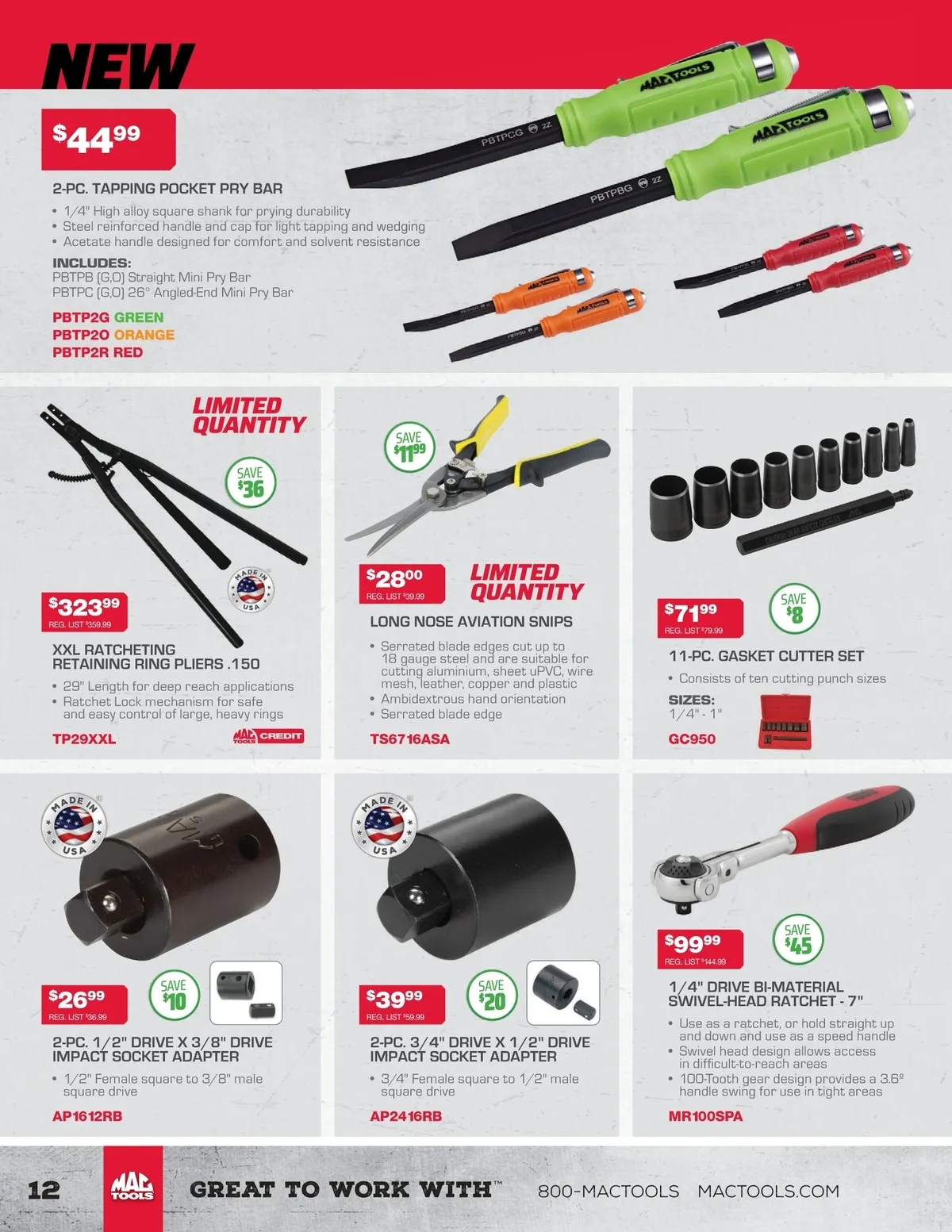 Mac Tools USA • MacTools Flyer 13 US 2025 • Page 12