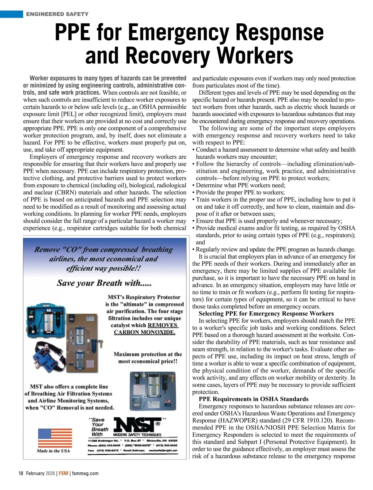 Facility Safety Management February 2026