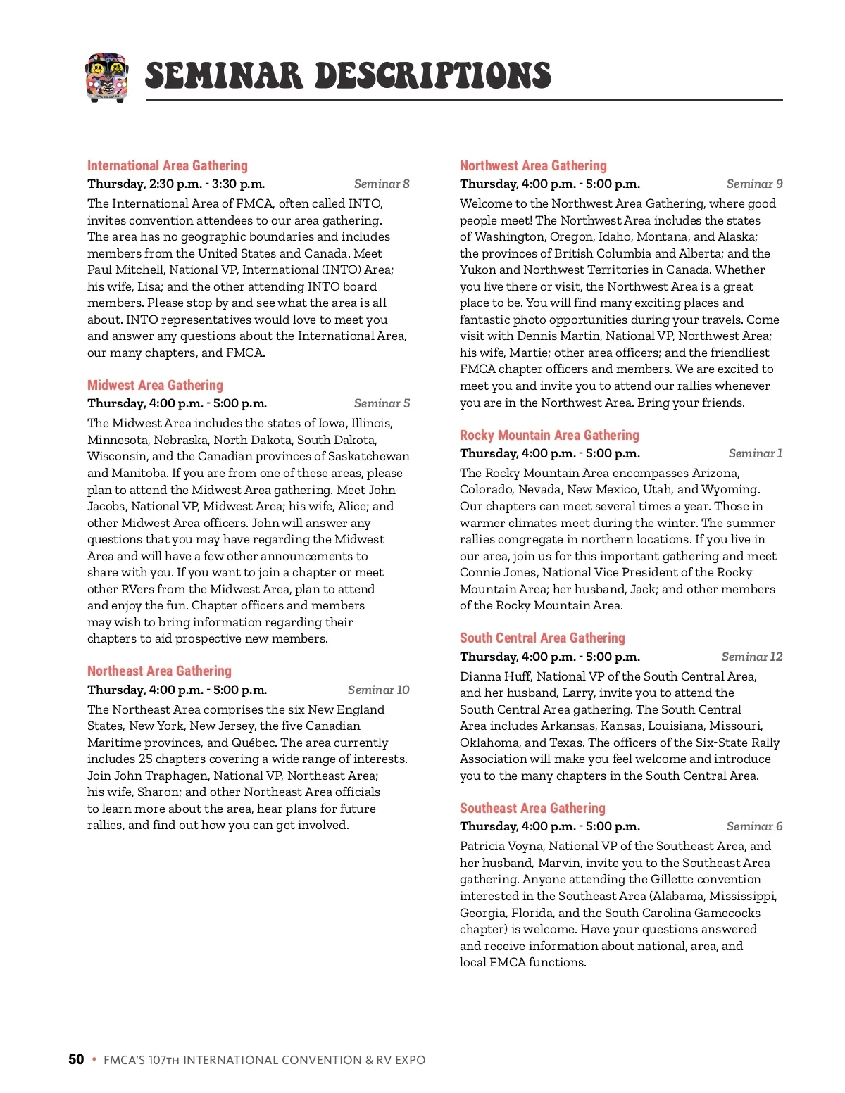 FRVA Convention Program • 107th International Convention & RV Expo ...