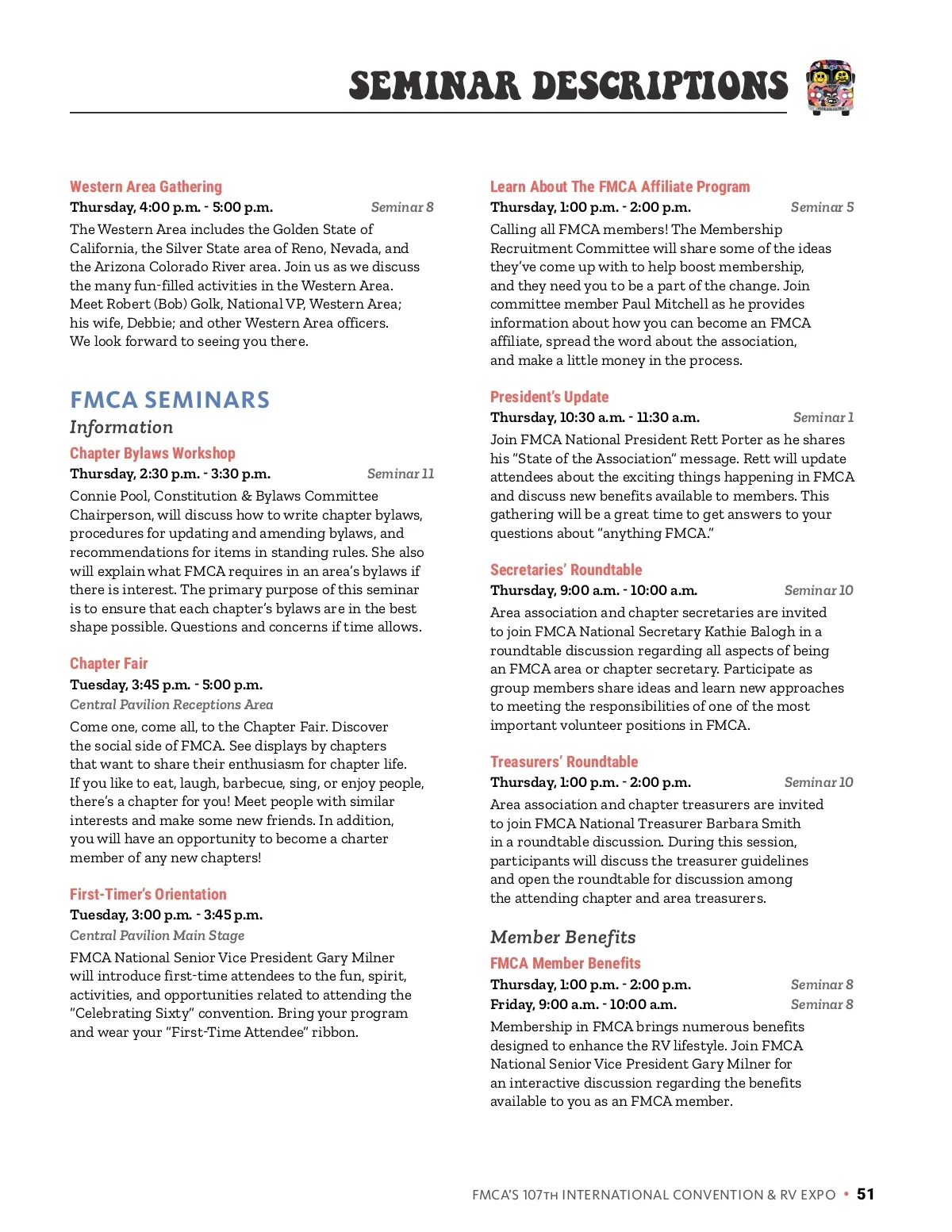 FRVA Convention Program • 107th International Convention & RV Expo ...