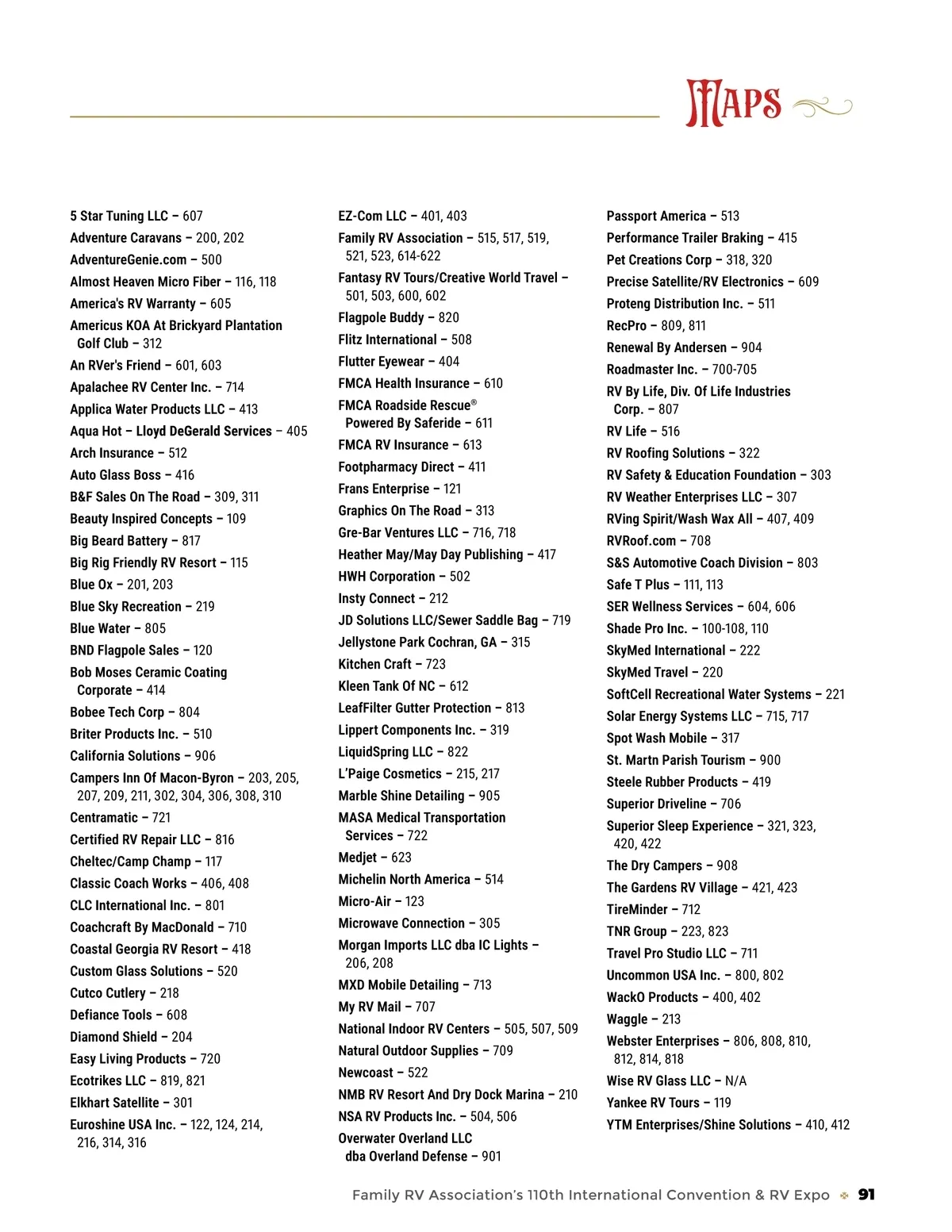 FRVA Convention Program • FRVA's 110th International & RV Expo Program ...