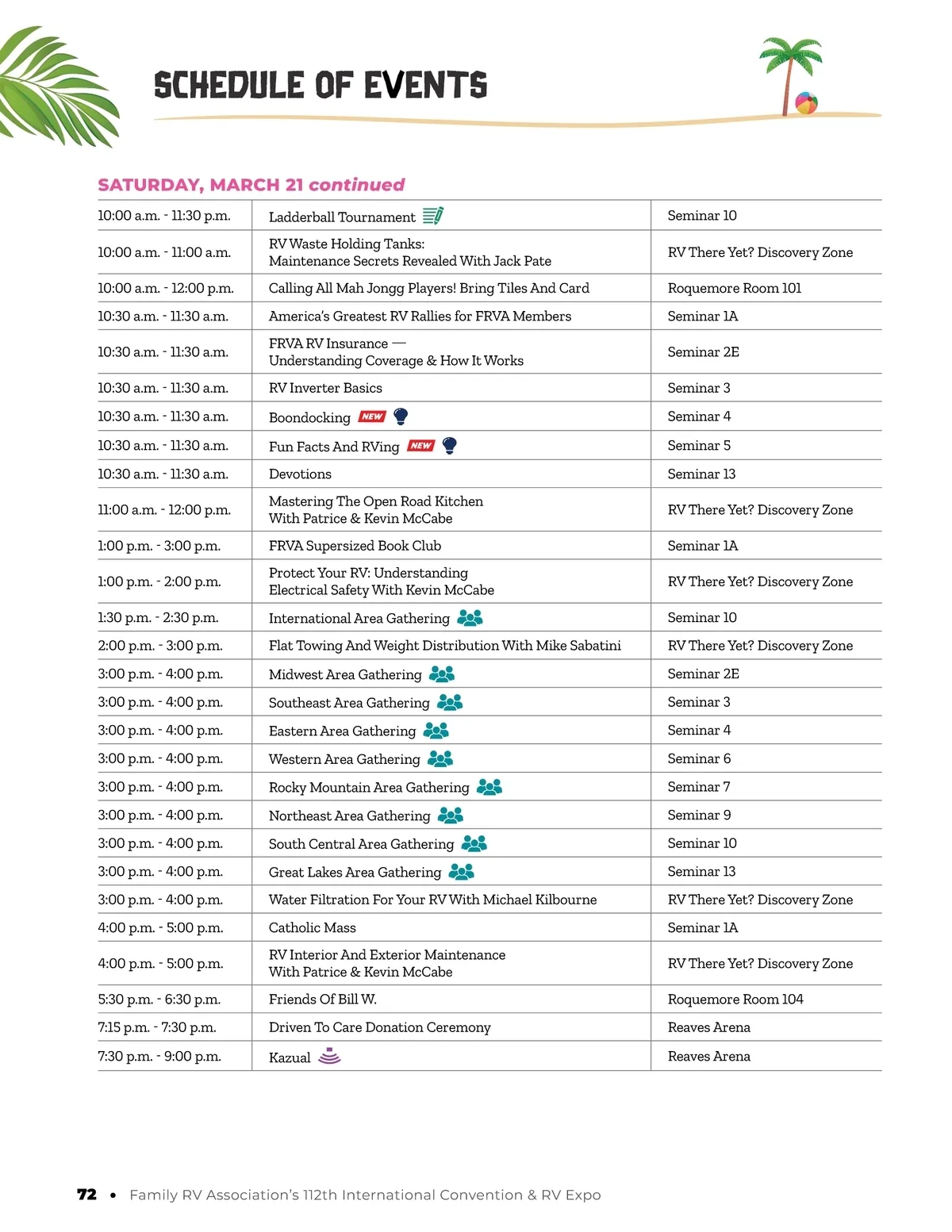 FRVA Convention Program • FRVA's 112th International & RV Expo Program ...