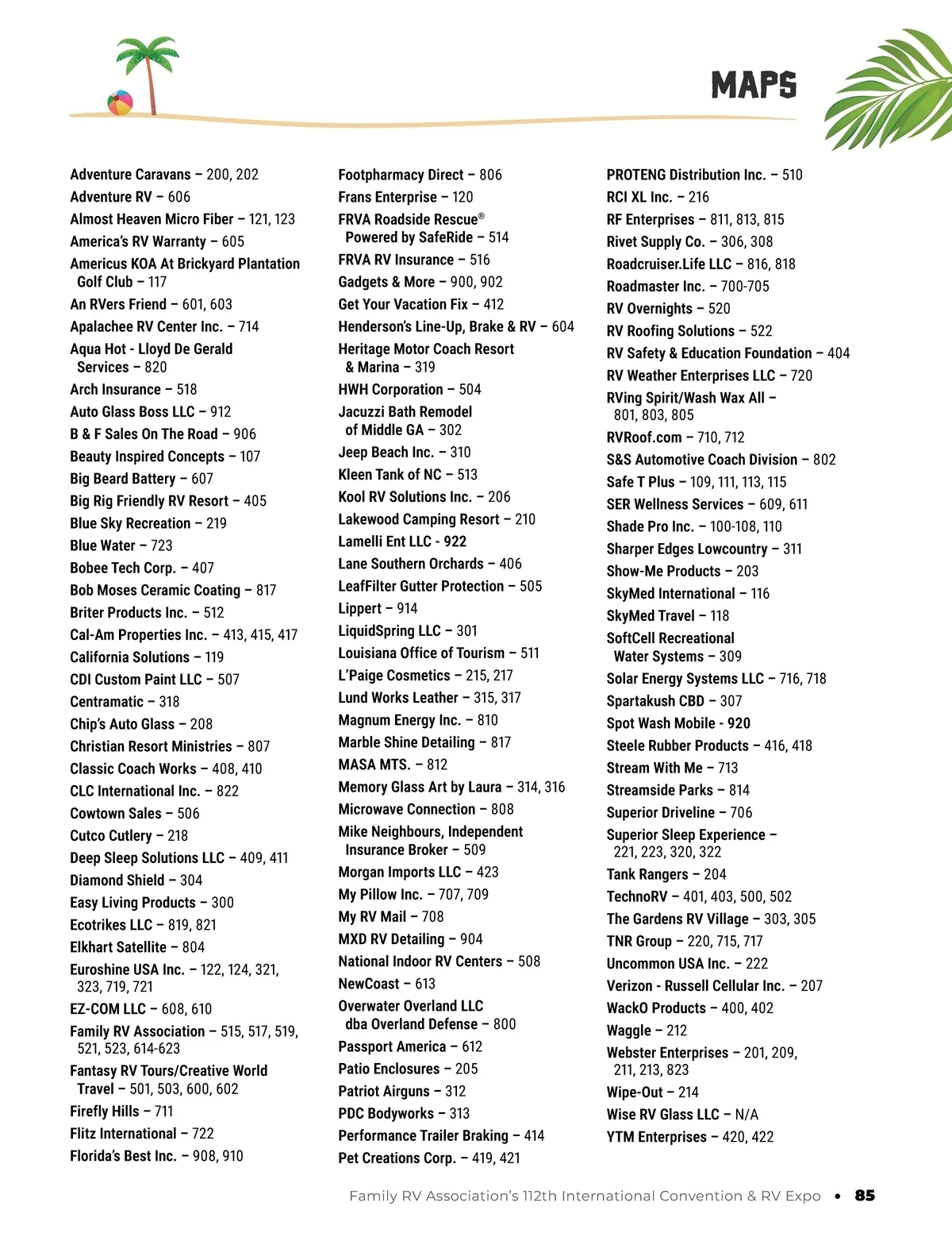FRVA Convention Program • FRVA's 112th International & RV Expo Program ...