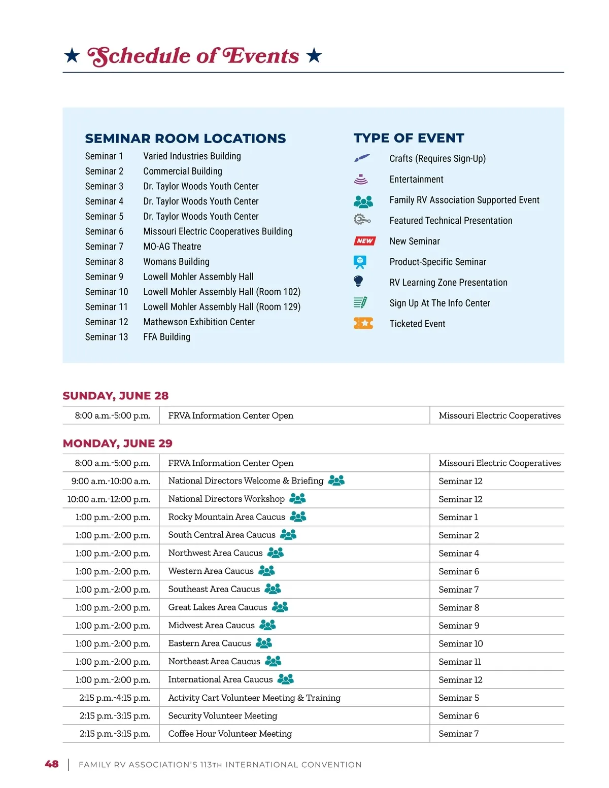 FRVA Convention Program • FRVA's 113th International Convention Program ...