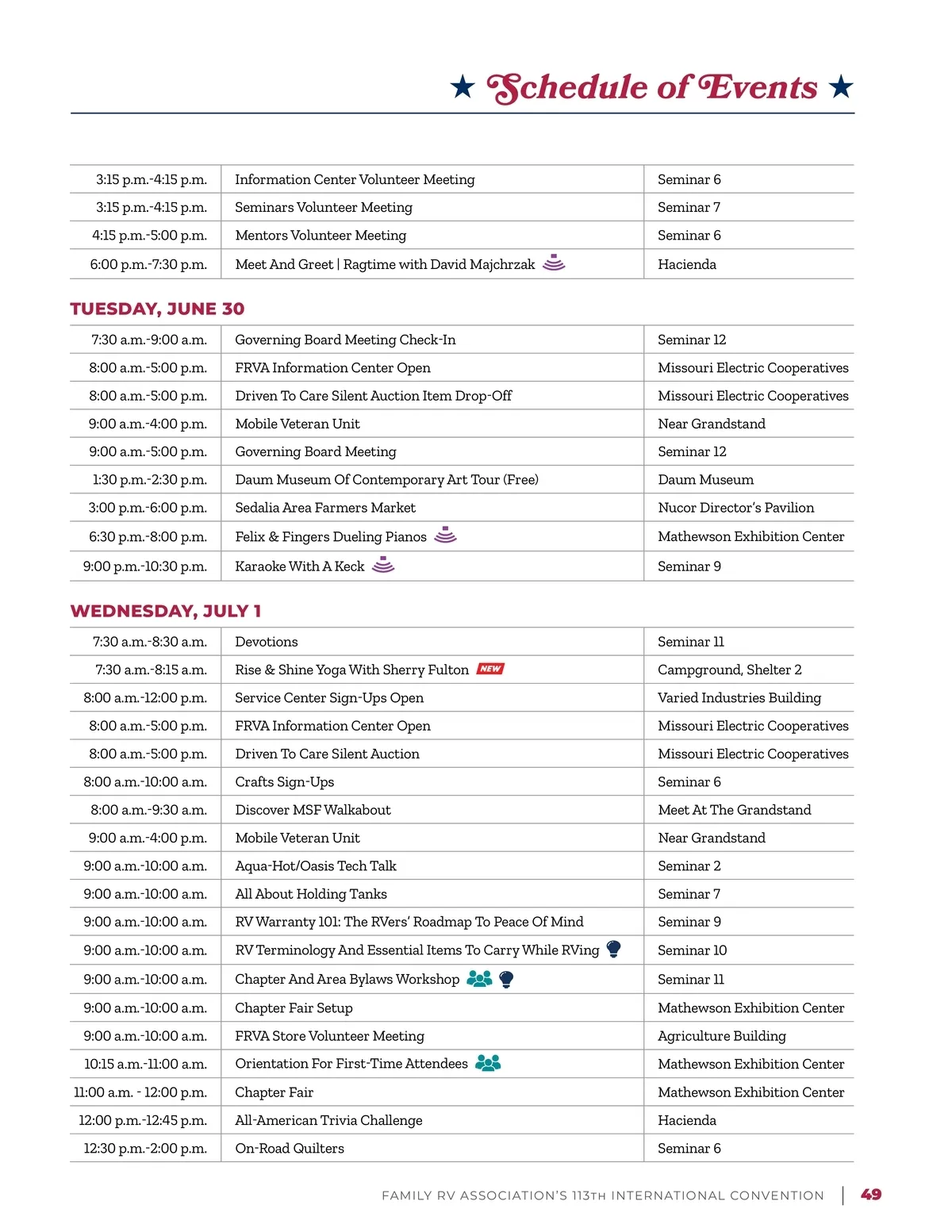 FRVA Convention Program • FRVA's 113th International Convention Program ...