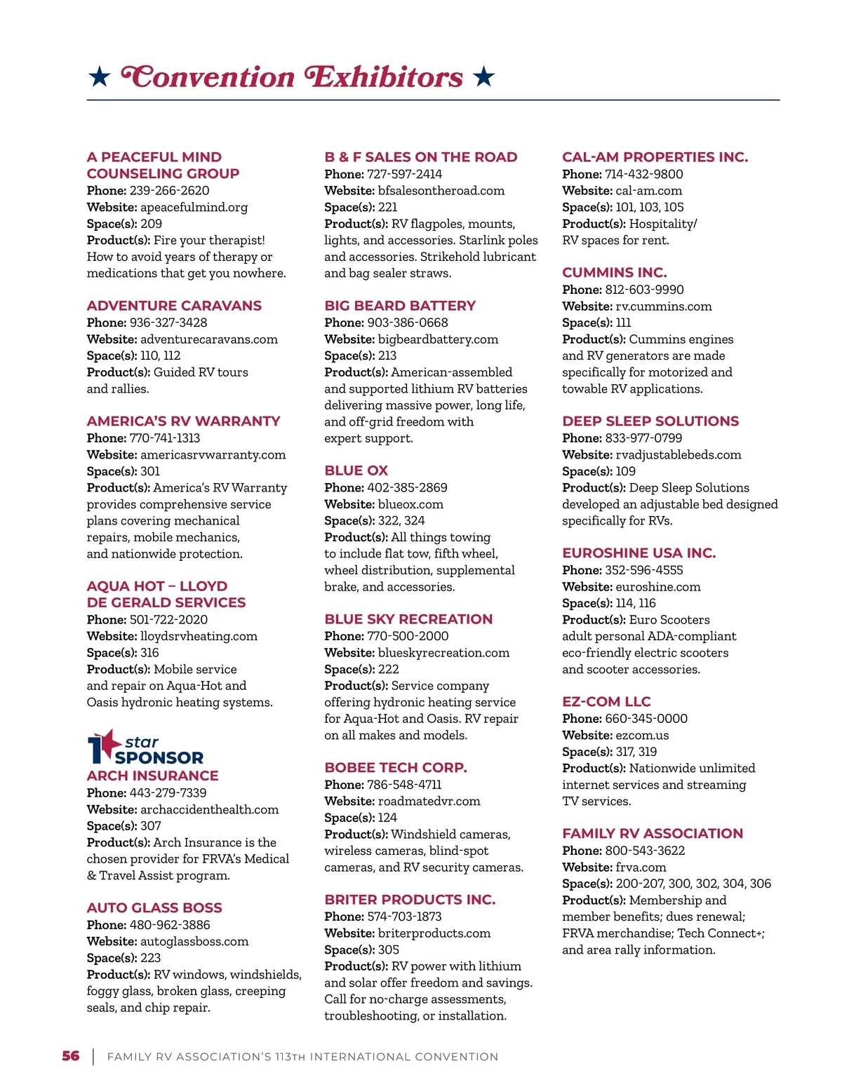 Convention Program Examples FRVA Convention Program • FRVA's 113th International Convention Program ...