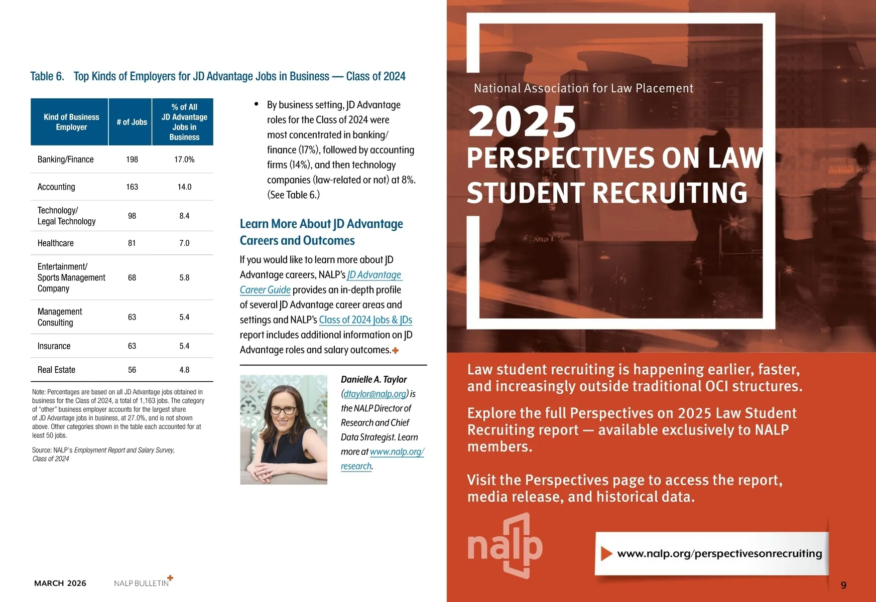 Nalp Production Rates NALP Bulletin • March 2026 • Page 9