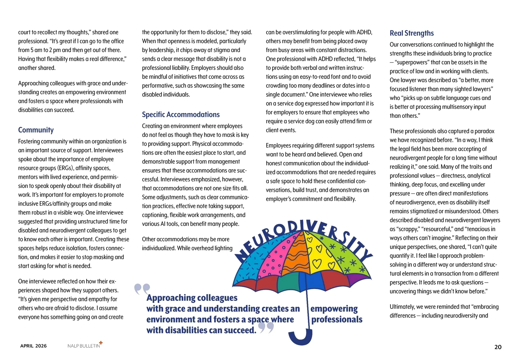 NALP Bulletin • April 2026 • Page 20