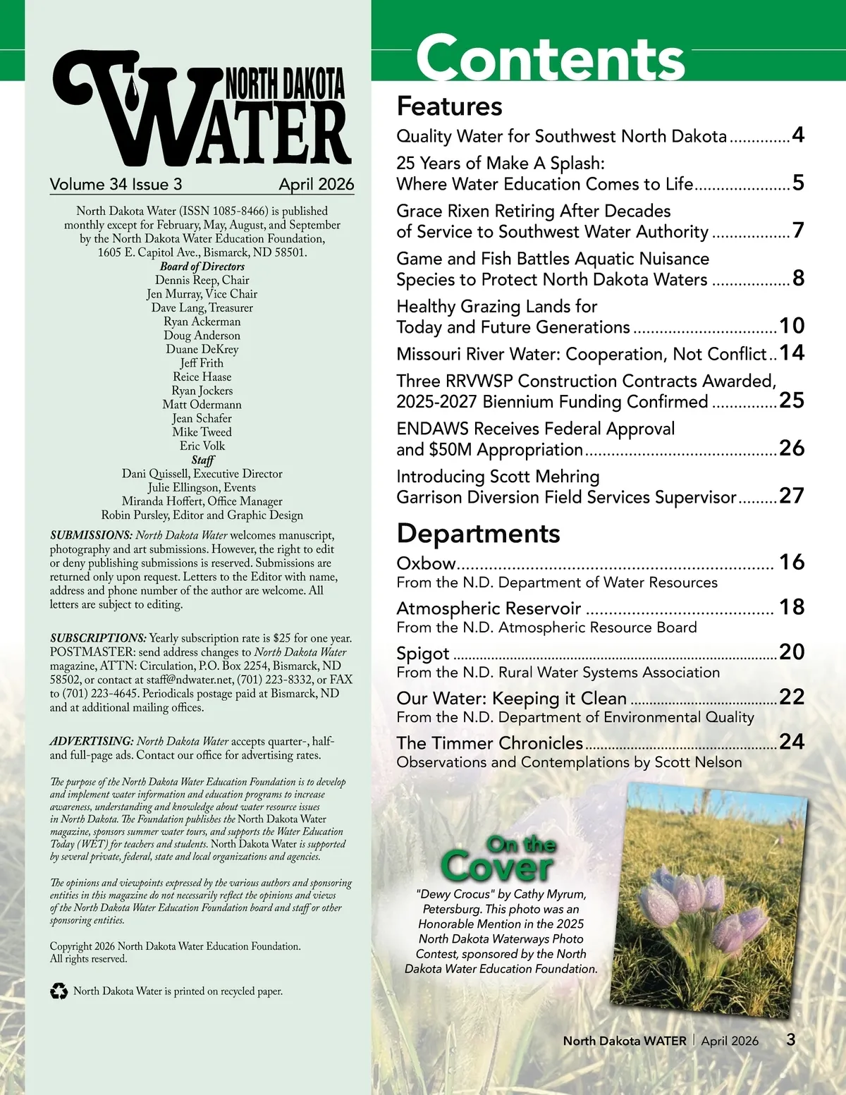North Dakota Water • April 2026 ND Water • Page 2