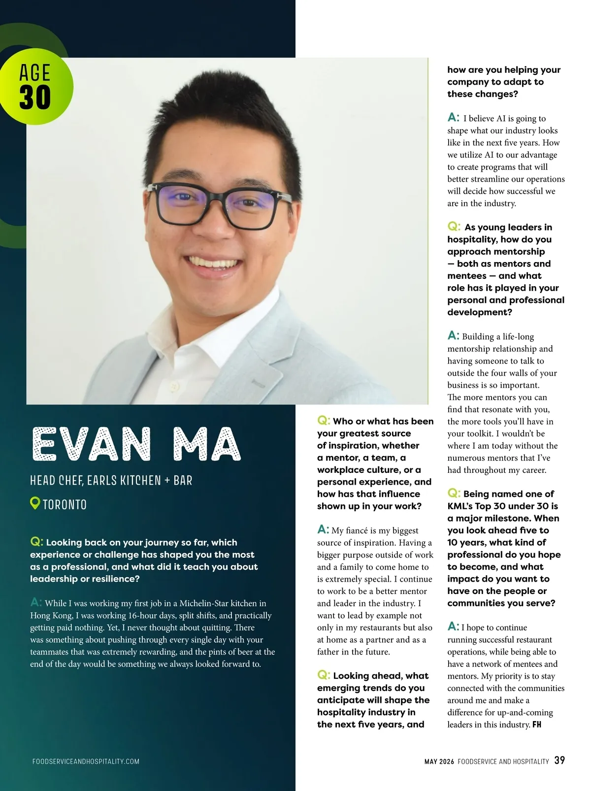 Foodservice and Hospitality Magazine • May 2026 • Page 38