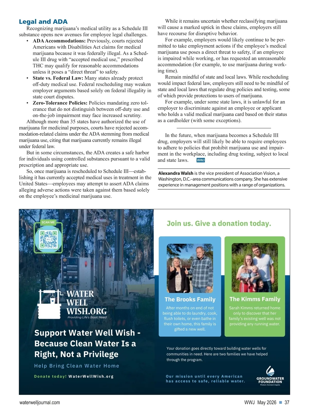 Water Well Journal • May 2026 • Page 36