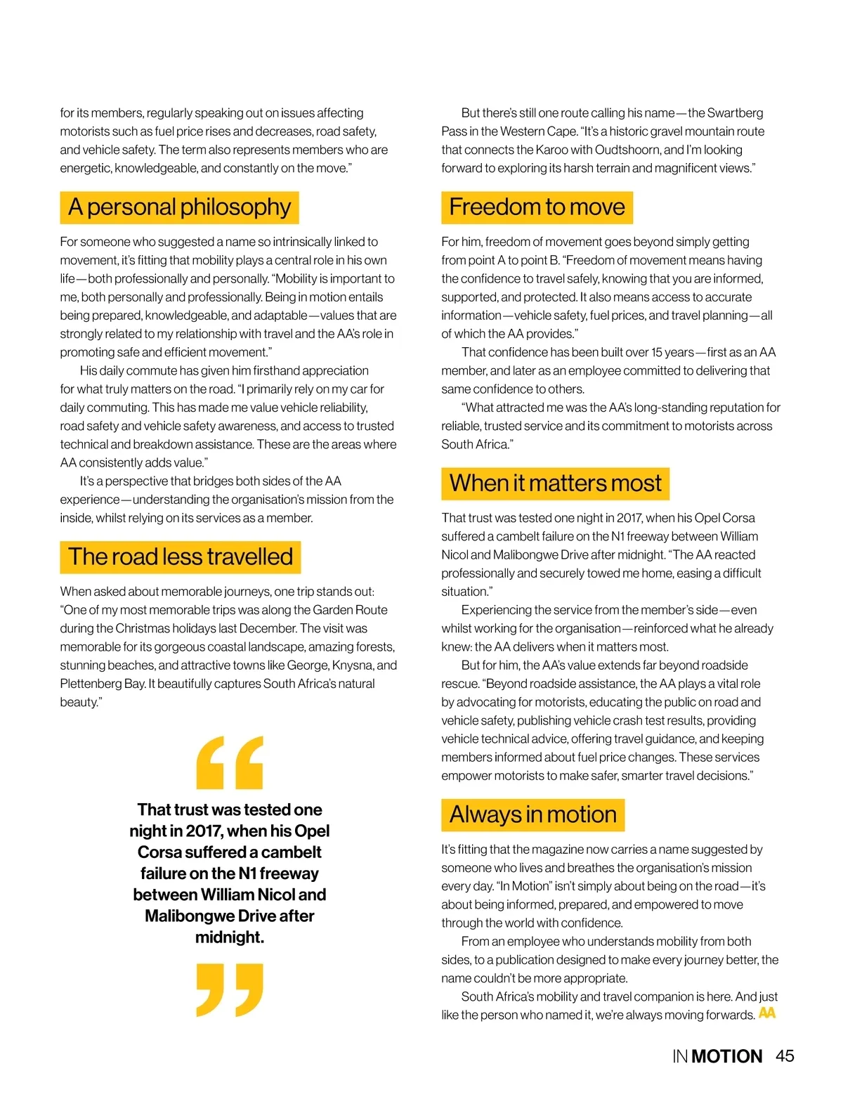 In Motion • Issue 1 2026 • Page 44