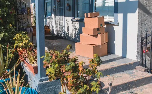 Packages piling up are not just an invitation to “porch pirates,” but also are indicators the home is currently unoccupied and therefore a soft target  PHOTO: GETTY
